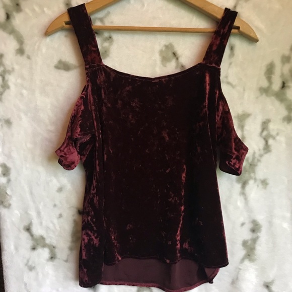 LC Lauren Conrad Velvet Top - Picture 5 of 5
